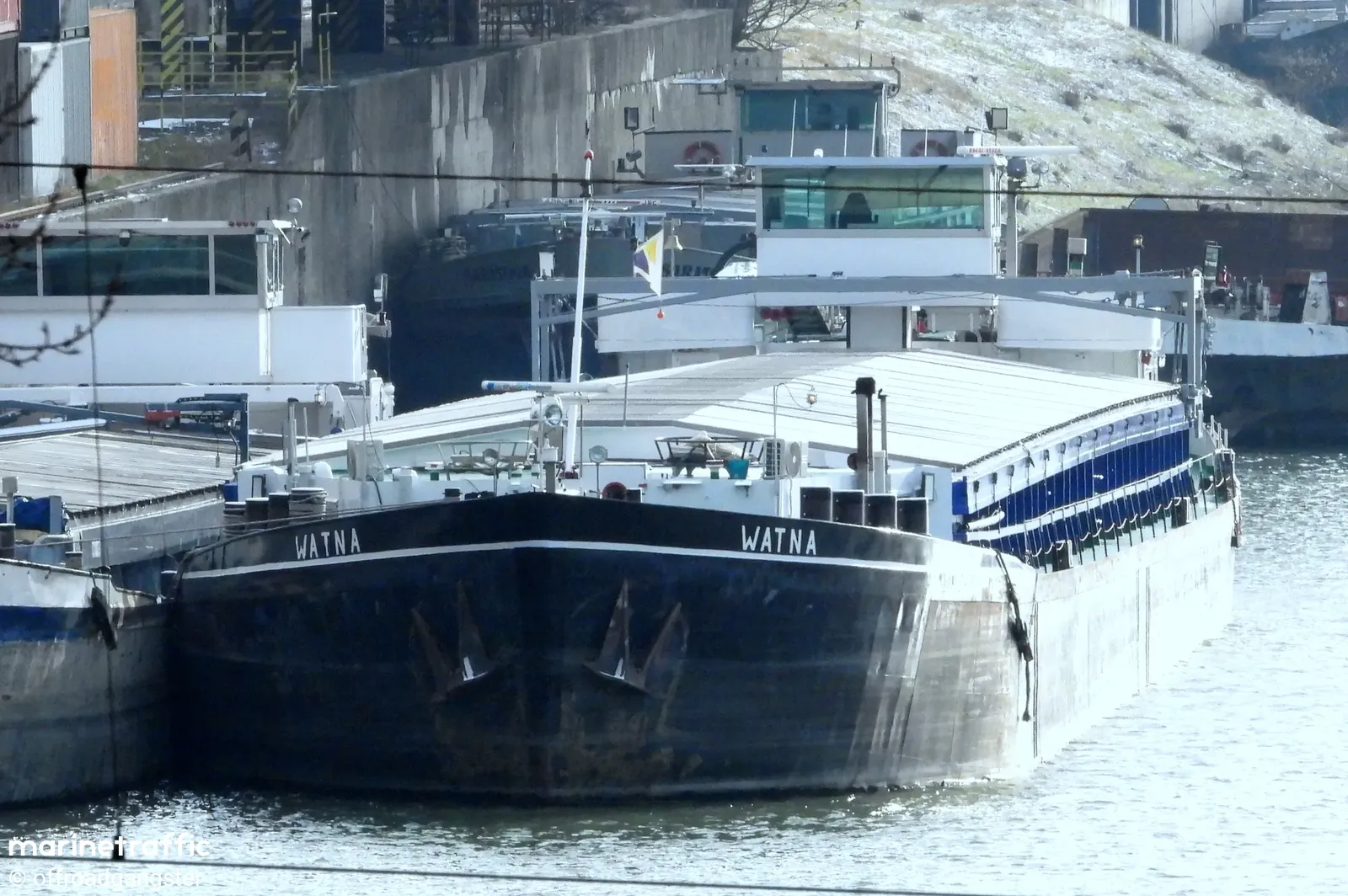MS WATNA underway on river waterway